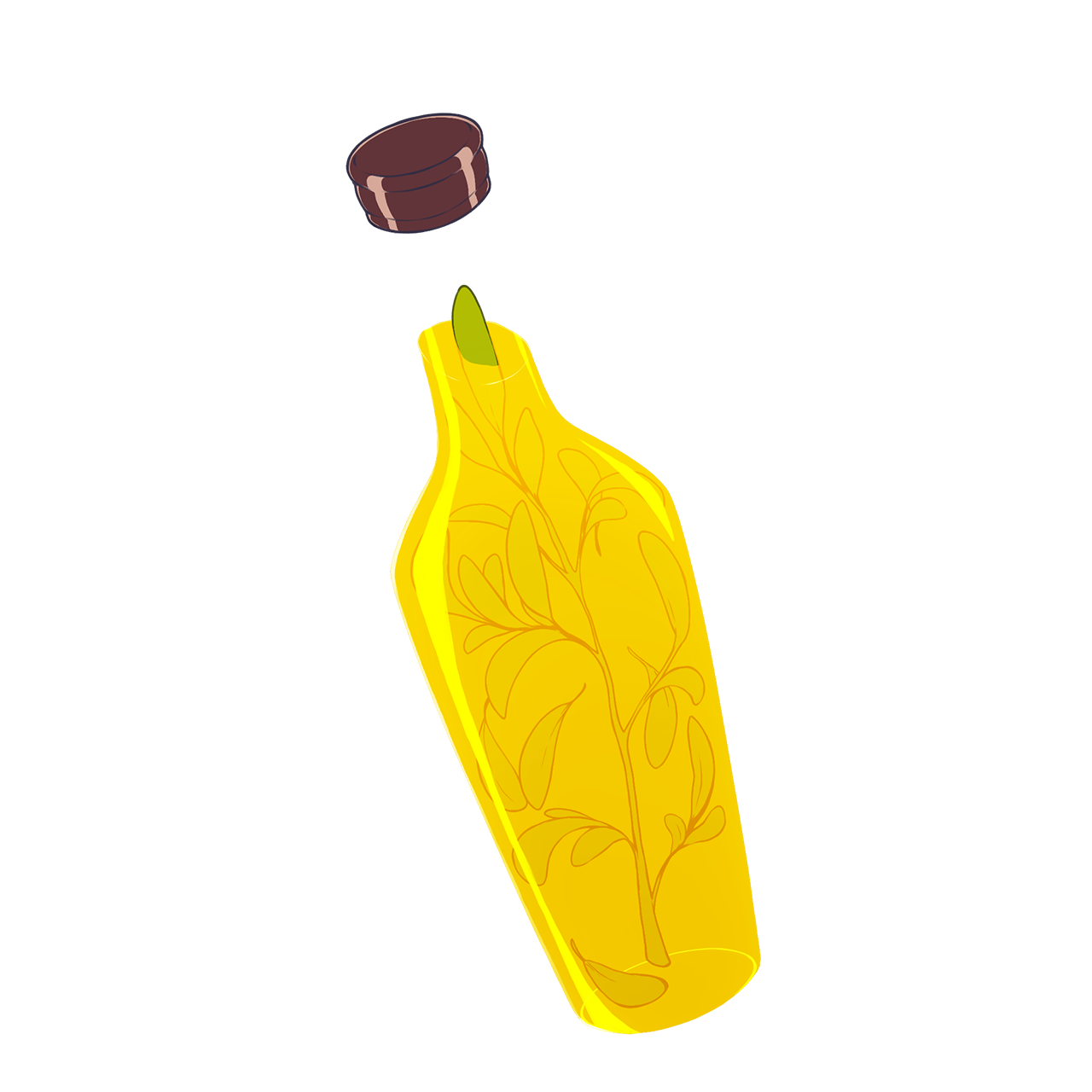 Botella Caña y Ruda